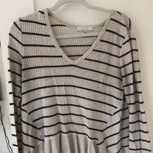 Swingy striped tee